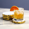 Handmade Marble Coasters Set of 4 — handcrafted by skilled Indian artisans | ALORAA
