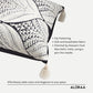 Artisanal Embroidered Cushion Cover with Tassels