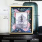Handcrafted Floral Persian-inspired Photo Frame with Rustic Gold Finish