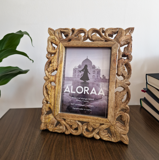 Hand Carved Kashmiri Photo Frame