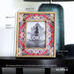 Multi-coloured Handcrafted Persian-inspired Photo Frame with Rustic Gold Finish