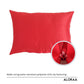 Red Embroidered Cushion Cover