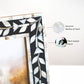Floral Mother of Pearl Horn work Inspired Photo Frame