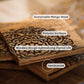 Hand Carved Mandala Coasters (set of 4)