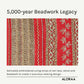 Red Embroidered Cushion Cover