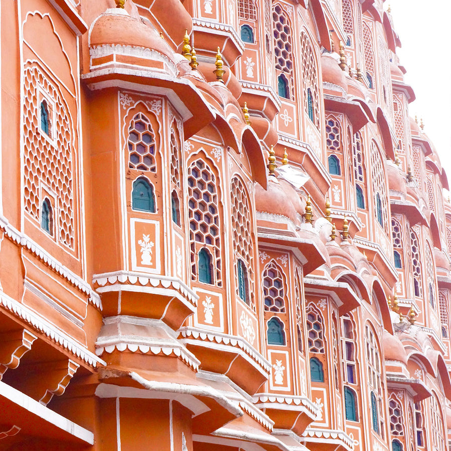 Hawa Mahal, Jaipur. Every window carved by hand. Not one the same.