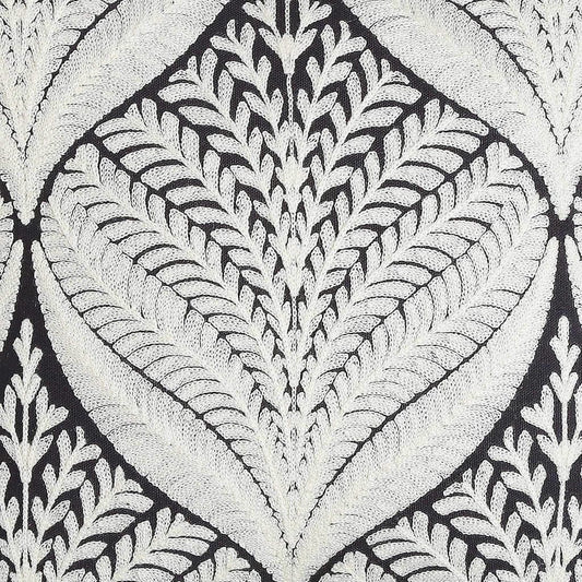 Artisanal Embroidered Cushion Cover with Tassels — close-up of handcrafted embroidery detail | ALORAA