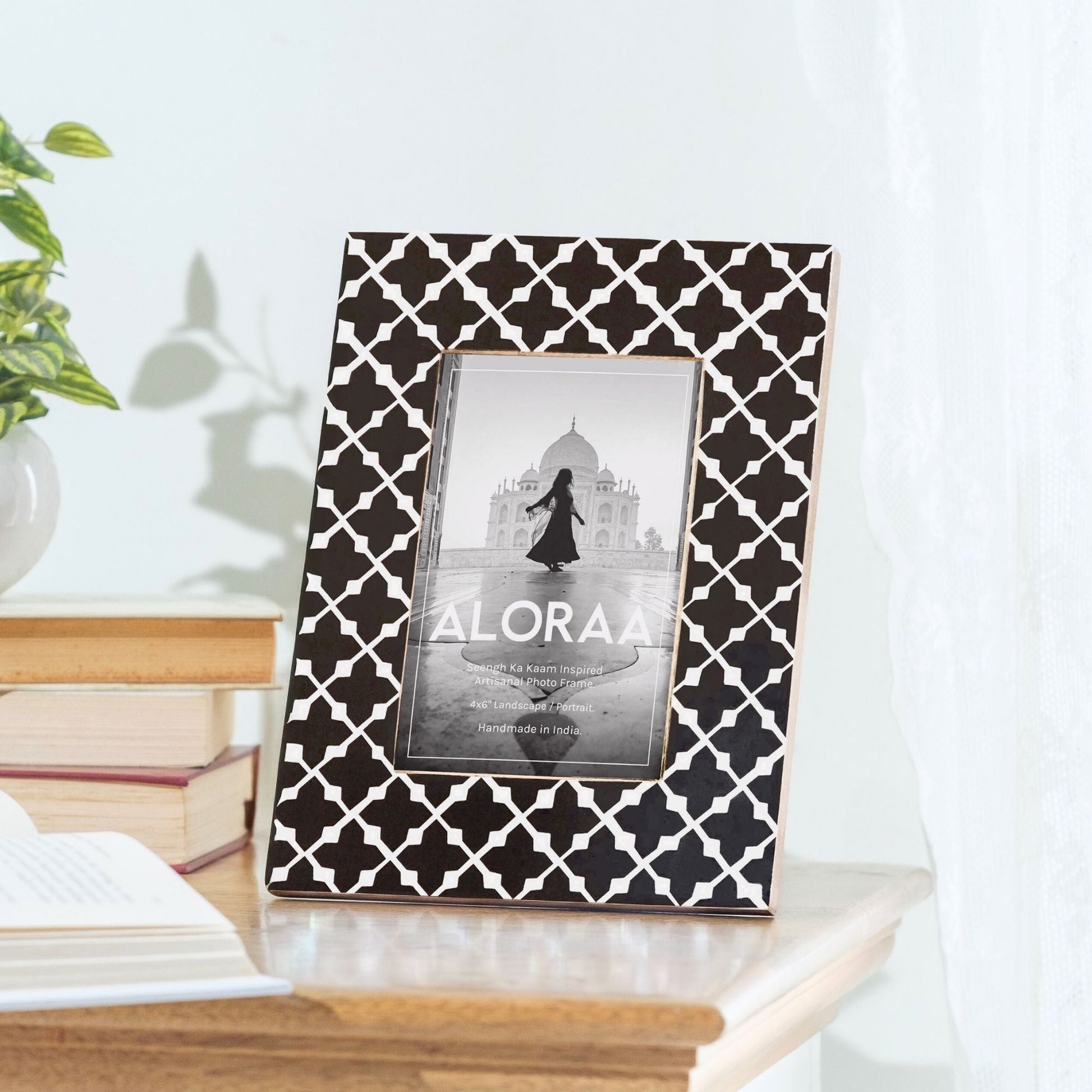 Artisanal Seengh Ka Kaam Inspired Photo Frame — handcrafted by skilled Indian artisans | ALORAA