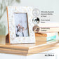 Chevron Mother of Pearl Photo Frame with genuine mother of pearl shell inlay, ethically sourced and handcrafted | ALORAA