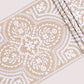 Floral Embroidered Table Runner with Tassels — close-up of handcrafted detail | ALORAA
