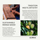 Hand Carved Mandala Chopping Board — handcrafted details and features | ALORAA