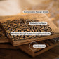 Hand Carved Mandala Coasters set of 4 — handcrafted details and features | ALORAA