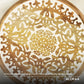 Hand Carved Mandala Lazy Susan — close-up of handcrafted detail | ALORAA