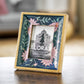 Handcrafted Floral Persian-inspired Photo Frame — styled and in use | ALORAA