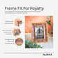 Handcrafted Persian-inspired Photo Frame with Rustic Gold Finish — handcrafted details and features | ALORAA
