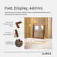Handmade Foldable Countertop Mirror — close-up of handcrafted detail | ALORAA