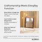 Handmade Foldable Countertop Mirror — handcrafted details and features | ALORAA