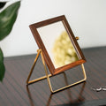 Handmade Foldable Countertop Mirror — handcrafted by skilled Indian artisans | ALORAA