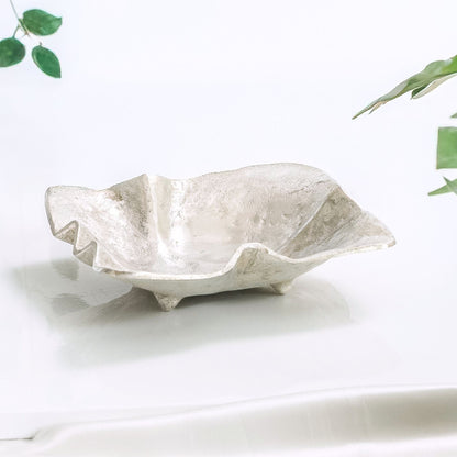 Handmade Matte Silver Jewellery Bowl — handcrafted by skilled Indian artisans | ALORAA