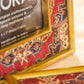 Multi-coloured Handcrafted Persian-inspired Photo Frame with Rustic Gold Finish