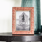 Red Handcrafted Geometric Persian-inspired Photo Frame in red | ALORAA handcrafted Indian gift