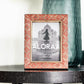 Red Handcrafted Geometric Persian-inspired Photo Frame in red | ALORAA handcrafted Indian gift