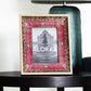 Red Handcrafted Persian-inspired Photo Frame — styled and in use | ALORAA