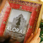 Red Handcrafted Persian-inspired Photo Frame with Rustic Gold Finish