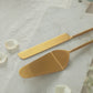 Handmade Gold Finished Cake Servers (Set of 2)