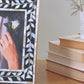 Floral Mother of Pearl Horn work Inspired Photo Frame