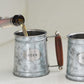 Handmade Insulated Stainless Steel Beer Mug with Wooden Handle