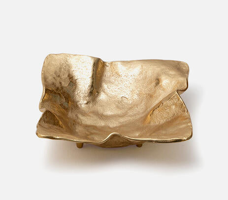 Handmade Matte Gold Jewellery Bowl