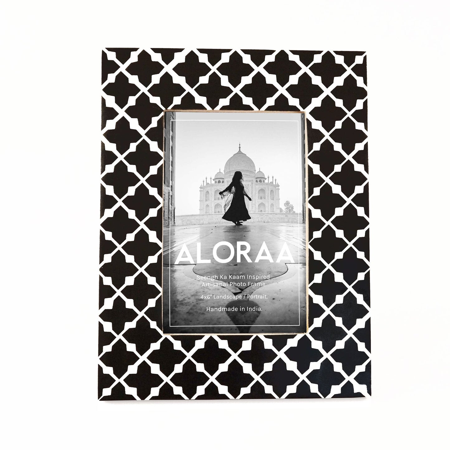 Artisanal Seengh Ka Kaam Inspired Photo Frame — handcrafted Indian gift | ALORAA