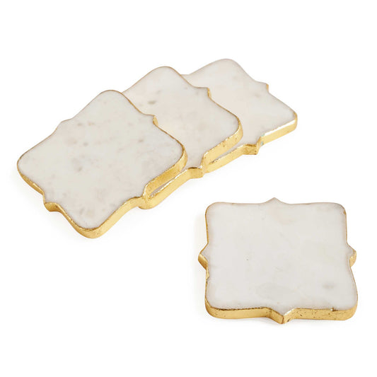 Handmade Marble Coasters Set of 4 — handcrafted details and features | ALORAA